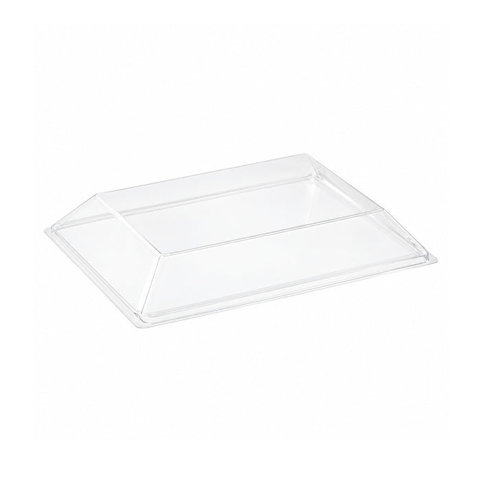 Couvercle PET transparent "Samourai" 18,2 cm x 13,1 cm x 2,4 cm - Compatible avec 210SAMBQ130 - 100 unités