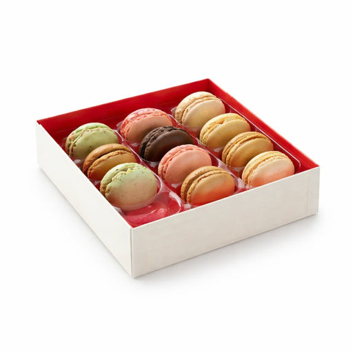 Boîte bois intérieur rouge "Samouraï" 16 cm x 16 cm x 3,6 cm - 100 unités