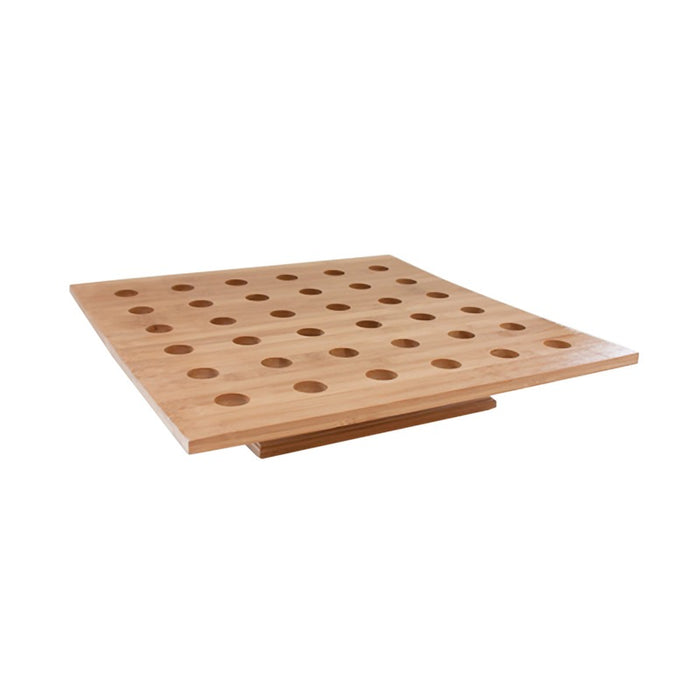Support bambou pour cônes 36 trous 40 x 40 x 8,5 cm - 1 unités