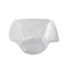 Saladier carré vrillé "Twirl" en PET transparent sans couvercle - 1000 ml - 20 cm x 20 cm - H 8 cm - 100 unités