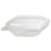 Saladier PET carré transparent 750 ml 19 cm x 19 cm x 5 cm - 25 unités