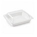 Couvercle transparent dôme 19,5 cm x 19,5 cm x 2 cm - 50 unités