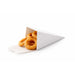 Cône snack refermable carton blanc 9 cm x 9 cm x 19 cm - 25 unités