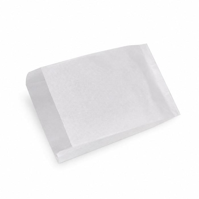 Sac papier tout usage blanc décor croissant 14 cm x 22 cm x 6 cm - 1000 unités