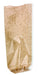 Sac transparent fond cartonné kraft 12 cm x 26 cm - 100 unités