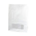 Sac Bloomer papier blanc avec fenêtre PE 15 cm x 7,5 cm x 22 cm - 125 unités