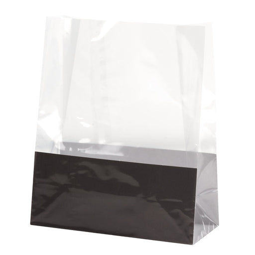 Sac SOS plastique PP transparent 14 cm x 6,5 cm x 17 cm - 100 unités