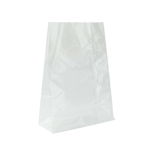 Sac SOS PP transparent fond plat 14 cm x 6,5 cm x 20,5 cm - 100 unités