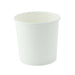 Pot carton blanc chaud et froid - 350 ml - Ø 9 cm - H 8,9 cm - 50 unités