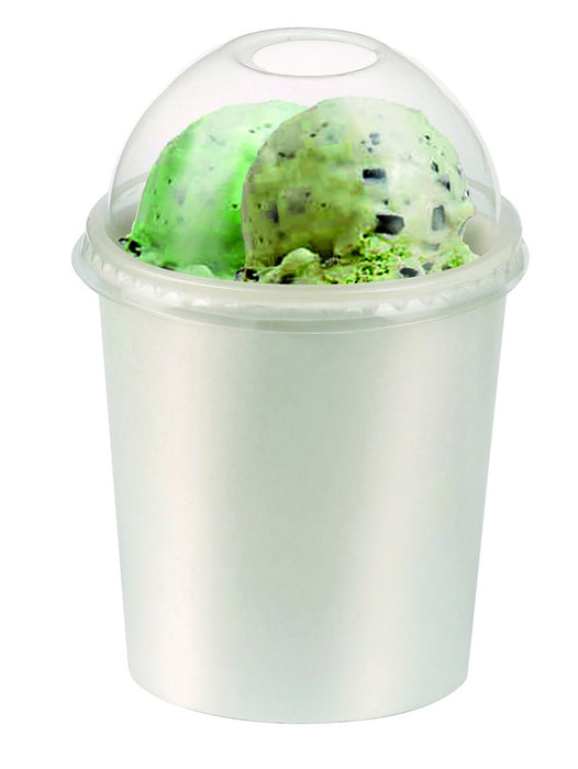 Pot carton blanc chaud et froid 490 ml - Ø 9,7 cm - H 10 cm - 50 unités