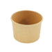 Pot carton kraft brun chaud et froid 230 ml - Ø 9 cm - H 5,7 cm - 50 unités