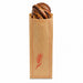 Sac à pain papier kraft brun décor rouge - 18 cm x 7 cm x 61 cm - 500 unités