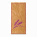 Sac à pain papier kraft brun décor violet 24 cm x 11 cm x 49 cm - 1000 unités