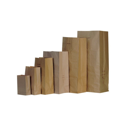 Sac poubelle papier 1 pli 30000 ml 30 cm x 20 cm x 56 cm - 100 unités