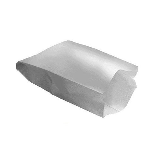 Sac papier laminé blanc pour part de pizza 17 cm x 6 cm x 28 cm - 500 unités