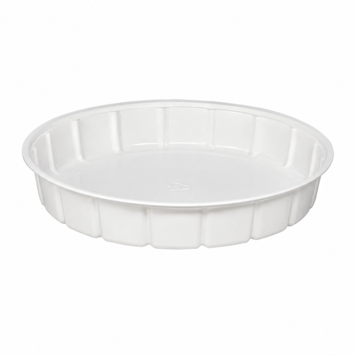 Saladier PS rond blanc Ø 21 cm - H 3 cm 600ml - 500 unités
