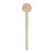 Spatule à café 10 cm bois à bout rond - 500 unités