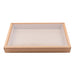 Combo boîte kraft sushi avec couvercle PET  310x215, H35 mm, 50pcs