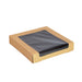 Boîte sushi avec fenêtre antibuée pour 30-38 pieces 220x220mm H40mm - 50 Pcs