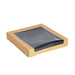 Boîte sushi avec fenêtre antibuée pour 40-60 pieces 25 cm x 25 cm H 4 cm - 50 unités