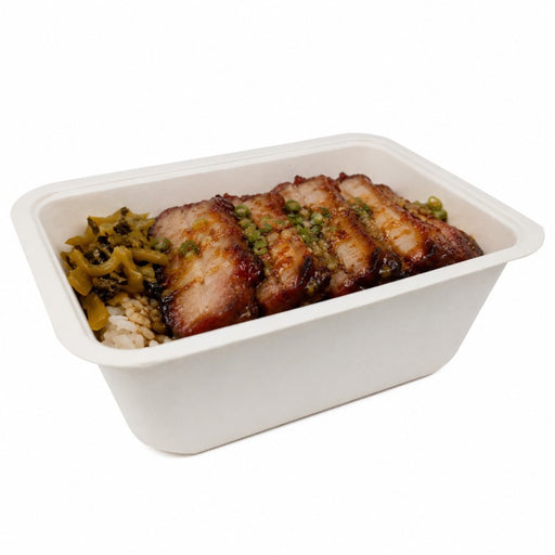 Barquette scellable pulpe laminée PLA 1200 ml 19 cm x 13,7 cm x 7 cm - 100 unités