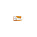 Insert carton orange pour vaisselle "Scandinavie" 4,1 cm x 2,7 cm x 0,2 cm,5 cm - 25 unités