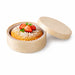 Boîte ronde bois FSC mix + papier ing - cuisson four  H42mm 271ml - 10 Pcs