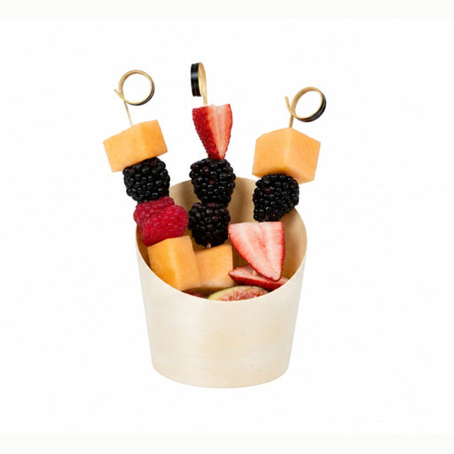 Tube bois coupe oblique 180 ml - Ø 8,2 cm - H 8,9 cm - 25 unités