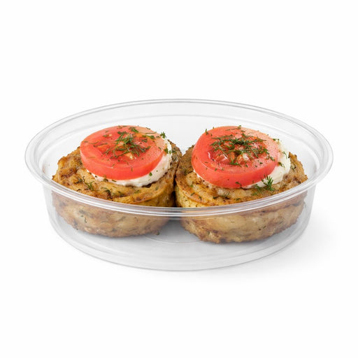 Saladier PET rond transparent "Saladeli" 960 ml - Ø 17 cm - H 5,5 cm - 50 unités