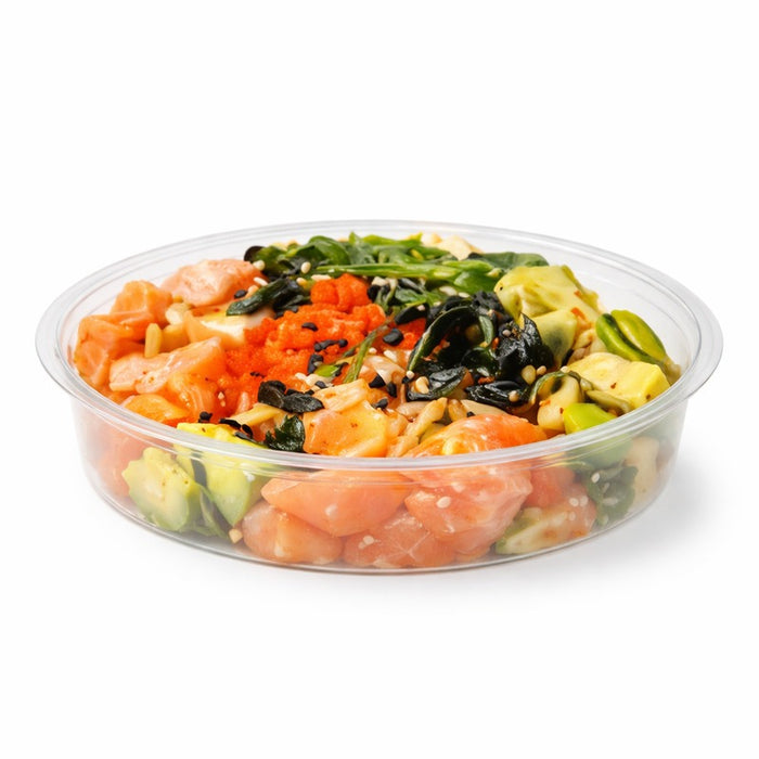Saladier PET rond transparent "Saladeli" 750 ml - Ø 17 cm - H 4,3 cm - 50 unités