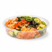 Saladier PET rond transparent "Saladeli" 750 ml - Ø 17 cm - H 4,3 cm - 50 unités