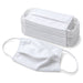 Masque en tissu coton réutilisable blanc - 22 cm x 12 cm - en situation