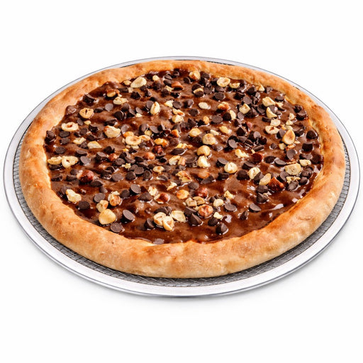 Grille à pizza ronde aluminium à fond ajouré Ø 40,64 cm H 0,4 cm - 12 unités