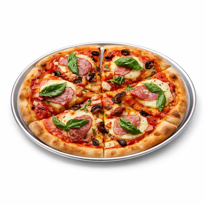 Plateau pour pizza en aluminium Ø 25,4 cm H 0,8 cm - 12 unités
