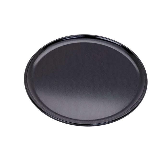 plateau/assiette noir pour pizza en aluminium anodisé Ø 22,8 cm H 0,8 cm - 12 unités
