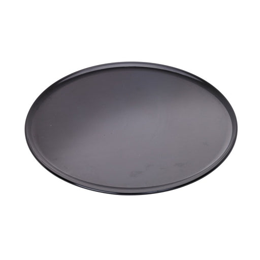 Plateau/assiette noir pour pizza en aluminium anodisé Ø 40,64 cm H 0,8 cm - 12 unités