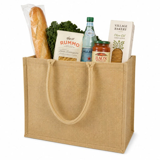 Sac cabas en jute brun 38 x 33 x 38 cm - 20 unités