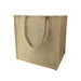 Sac cabas en jute brun 38 x 33 x 38 cm - 20 unités