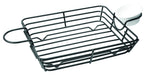 Panier métal noir rectangulaire avec porte coupelle 31 cm x 18 cm x 6 cm - 6 unités