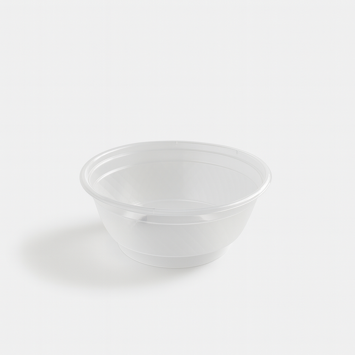 Bol rond en PP injecté transparent - 1120 ml - Ø 17,5 cm - H 7,9 cm - 50 unités