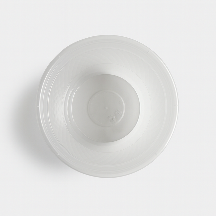 Bol rond en PP injecté transparent - 1120 ml - Ø 17,5 cm - H 7,9 cm - 50 unités