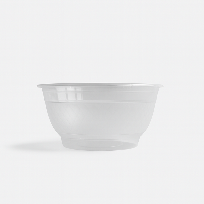 Bol rond en PP injecté transparent - 1260 ml - Ø 17,5 cm - H 8,8 cm - 50 unités