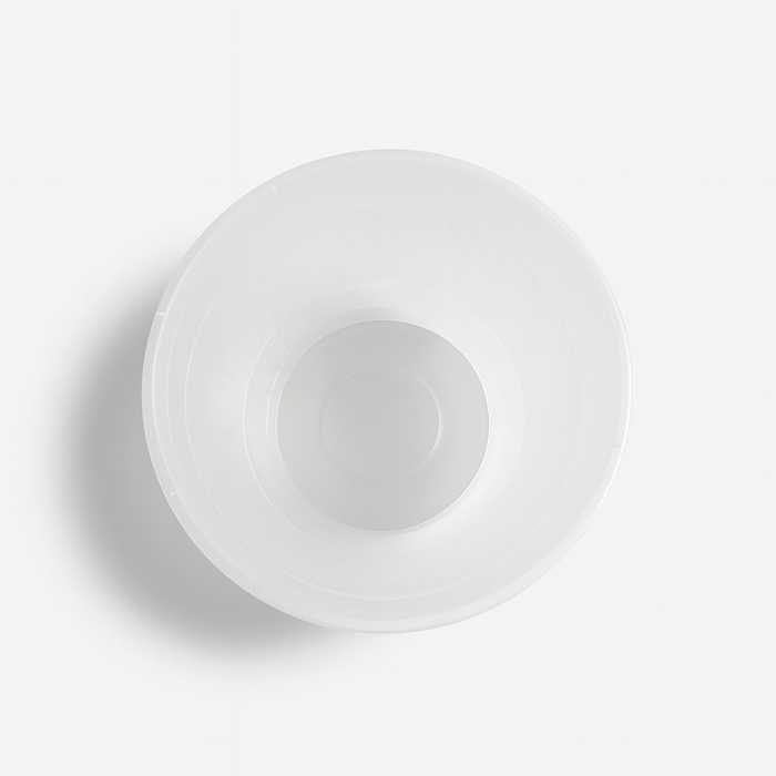 Bol rond en PP injecté transparent - 1260 ml - Ø 17,5 cm - H 8,8 cm - 50 unités