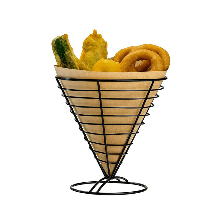 Porte cône rond métal noir - Ø 17,5 cm - 6 unités