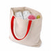 Tote bag à anses rouges 1 cm x 35 cm H 42 cm - 20 unités