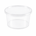 Couvercle en PP injecté transparent pour pot "Deli" - Ø 10 cm - Compatible avec 294DELIPP250 - 50 unités