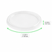 Couvercle en PP injecté transparent pour pot "Deli" - Ø 10 cm - Compatible avec 294DELIPP250 - 50 unités