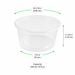 Pot "Deli" rond en PP injecté transparent - 240 ml - Ø 9,6 cm - H 4,9 cm - 50 unités
