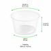 Pot "Deli" rond en PP injecté transparent - 300 ml - Ø 11,7 cm - H 4 cm - 50 unités