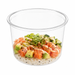 Pot "Deli" rond en PP injecté transparent - 600 ml - Ø 12,3 cm - H 7,5 cm - 50 unités